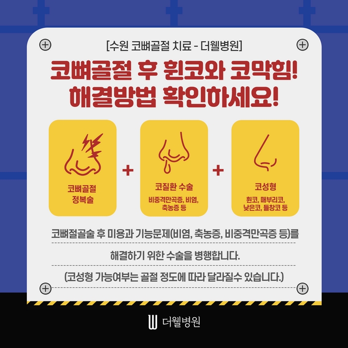 더웰병원 코뼈골절 수술